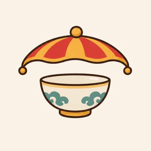 Hình minh hoạ bộ 冖 — che phủ