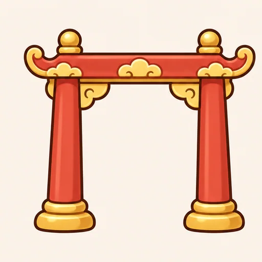 Hình minh hoạ bộ 门 — cửa, cổng