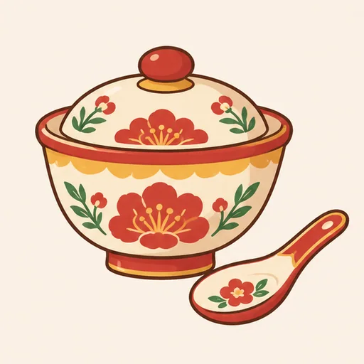 Hình minh hoạ bộ 食 — ăn