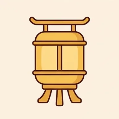 Hình minh hoạ bộ 黄 — màu vàng