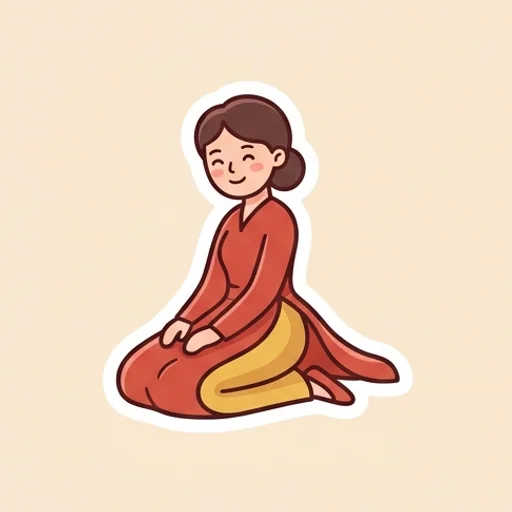 Hình minh hoạ bộ 女 — phụ nữ