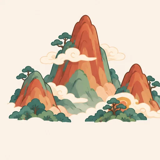 Hình minh hoạ bộ 山 — núi