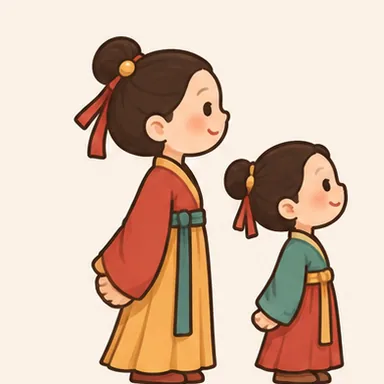 Hình minh hoạ bộ 比 — so sánh